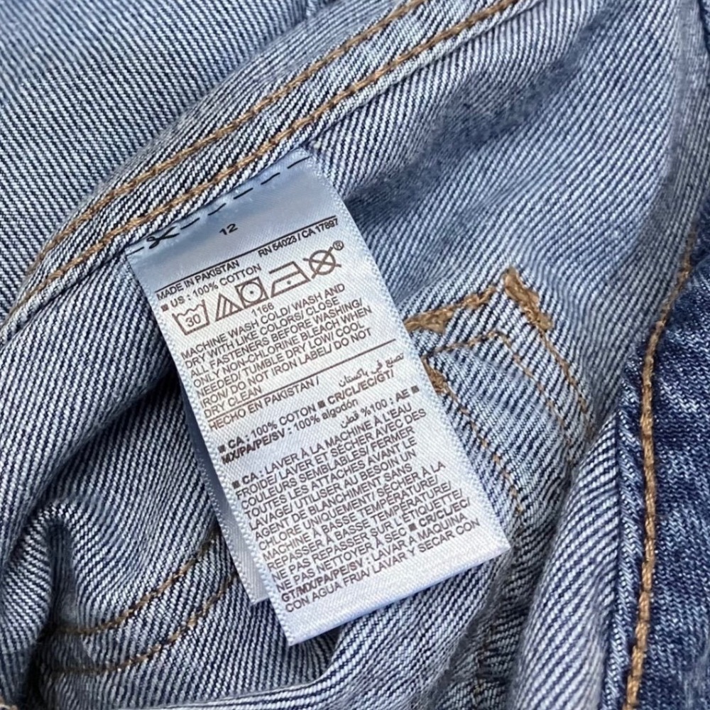Old Navy Baggy Wide Leg Jeans Womens 12 Blue Excellent High Rise Drapey Denim